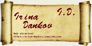 Irina Dankov vizit kartica